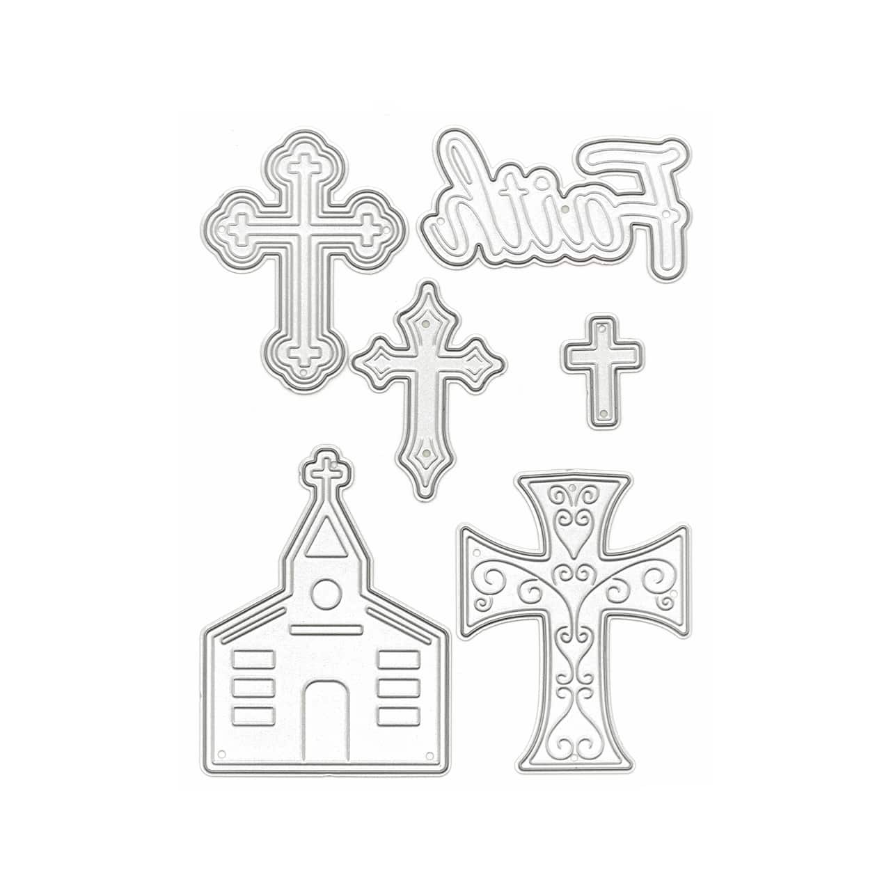 Ensemble de matrices de découpe à motifs religieux de Recollections